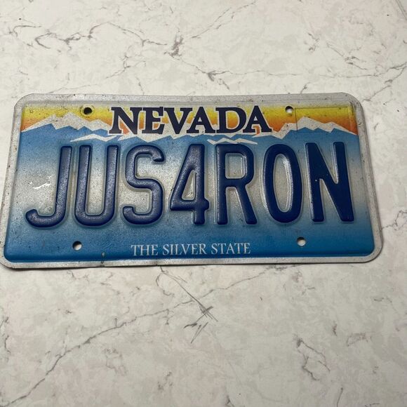 US The Silver State of Nevada #JUS4R0N Collectibles Motor Vehicles License Plate - Picture 1 of 6